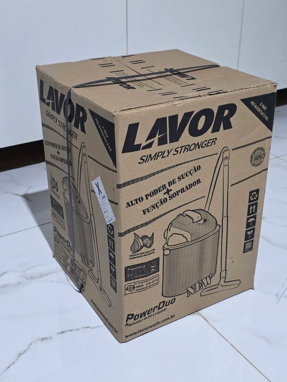 Aspirador de Pó e Água Lavor 14L 1250W Power Duo New LACRADO c NF