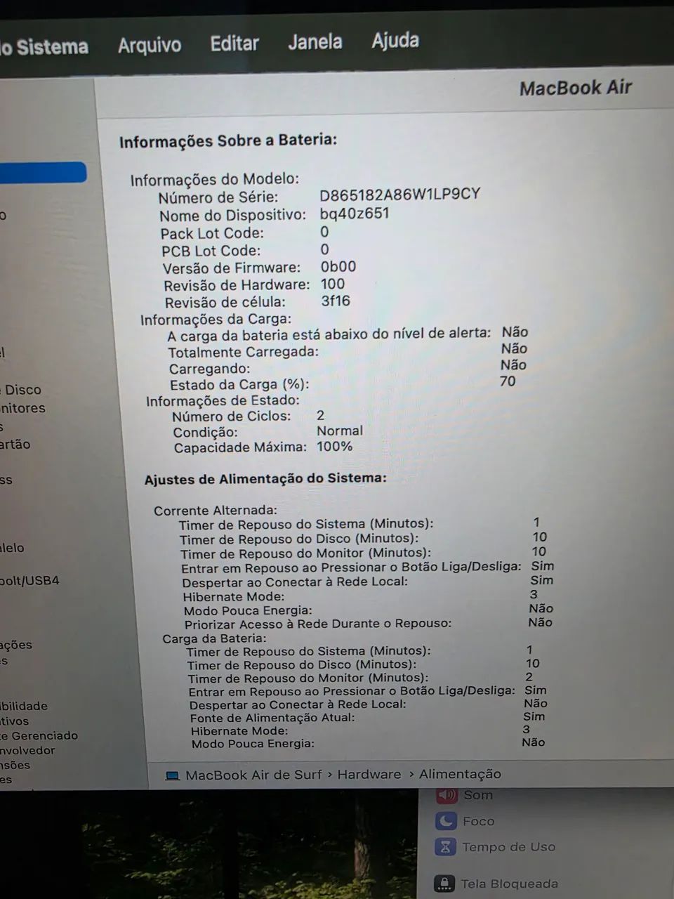 Apple macbook air m4 16 polegadas A3241 m4 16gb 256ssd zerada.  - Foto 3