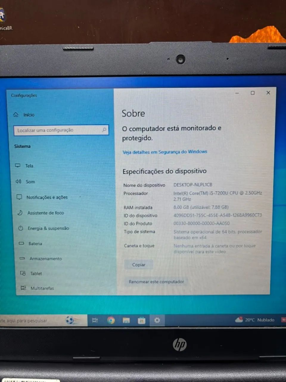 Notebook HP 240 G6 | Core i5 7200U | SSD 128GB + HD 1TB - Foto 2
