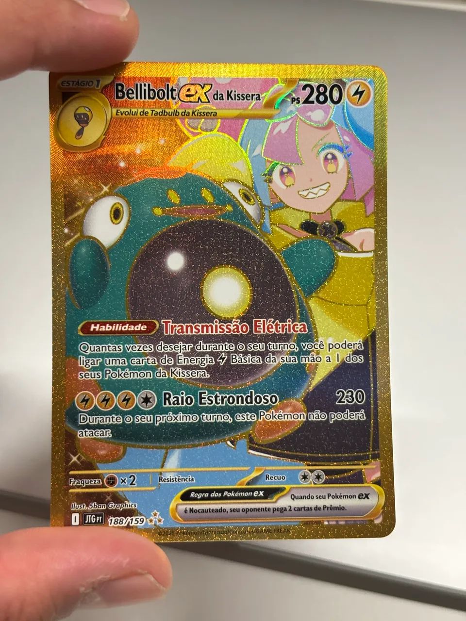 Bellibolt EX da Kissera. Carta Pokémon 