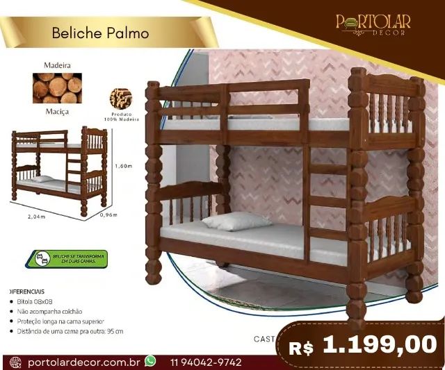 Beliche Palmo, a pronta entrega 