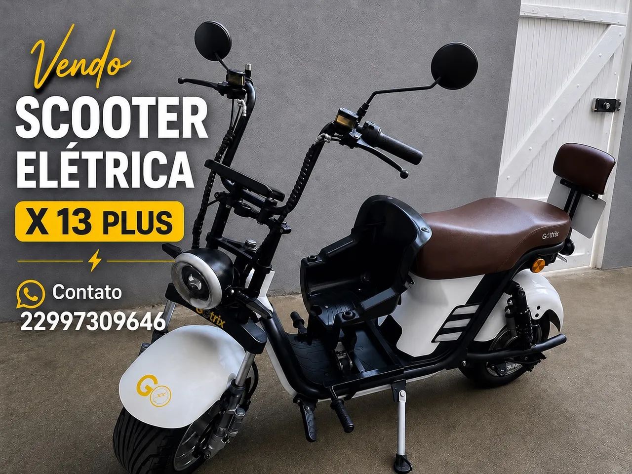 Scooter elétrica semi nova 