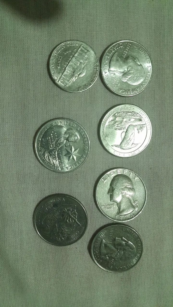 Moedas americanas 