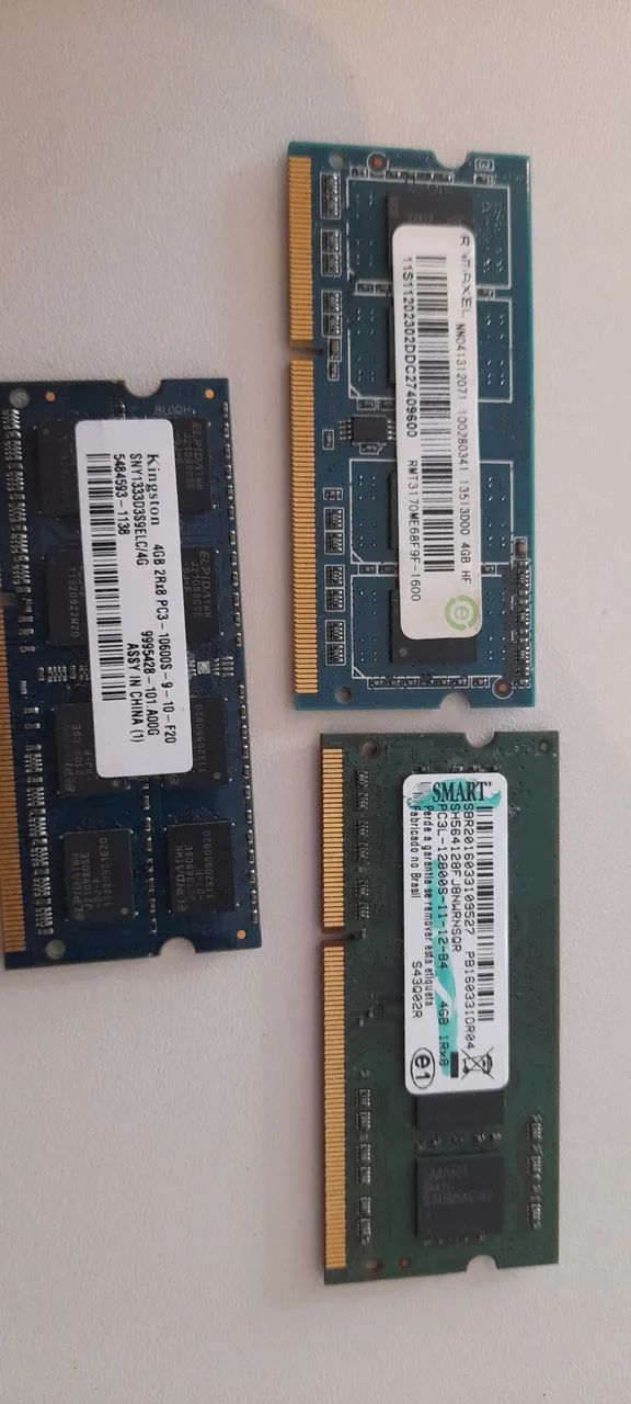 Memória RAM ddr3 4Gb notebook 