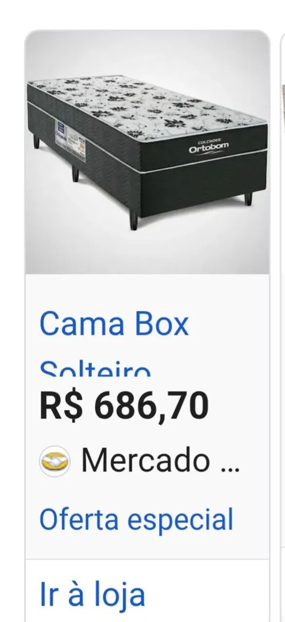 Cama de Solteiro Box Ortobom