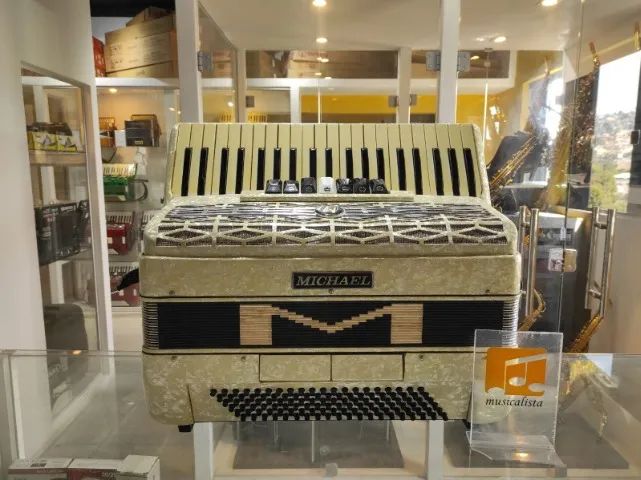 Acordeon 120 baixos Michael Branca Perolada - Foto 4