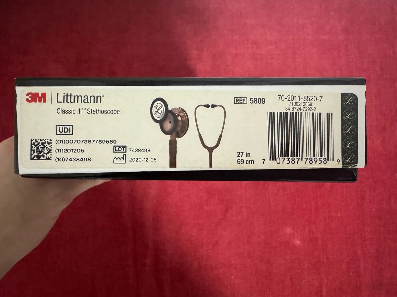 Estetoscópio Littmann Classic III Chocolate Cobre Original - Foto 3