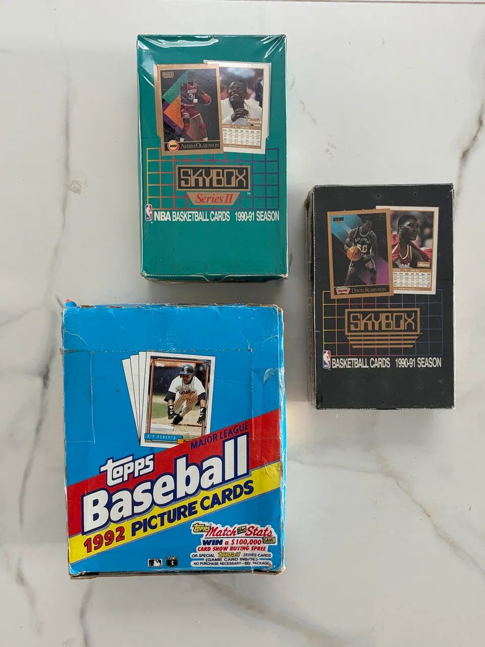 Boxes Vintage de Cards NBA & MLB ? SkyBox / Topps Anos 90 - Foto 2