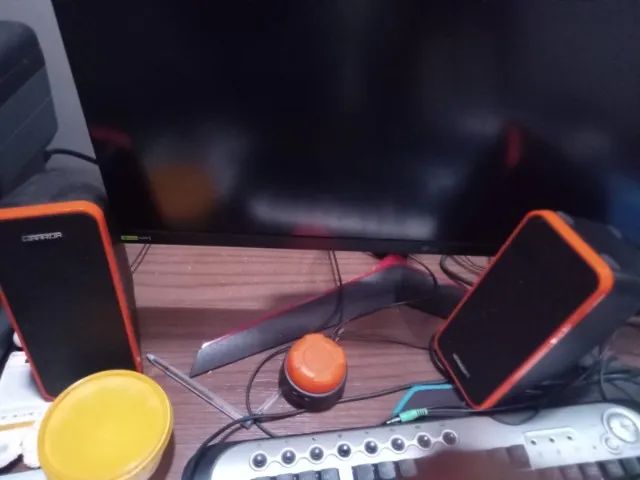 vendo kit de informática com impressora e caixa de som e monitor - Foto 2