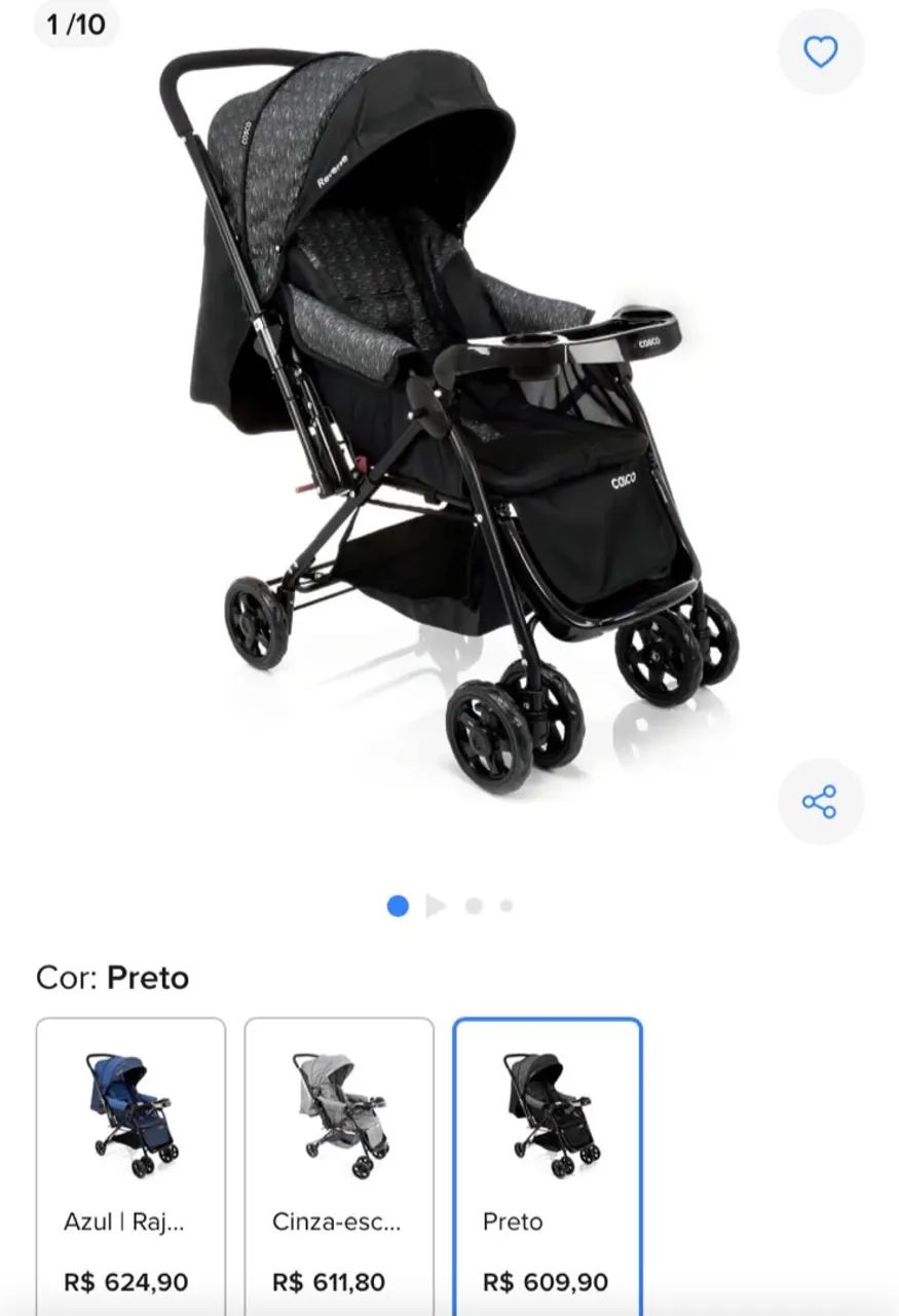 Carrinho de bebê da cosco  - Foto 2