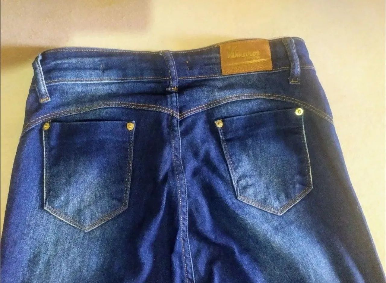 Calça jeans feminina cintura alta  - Foto 4