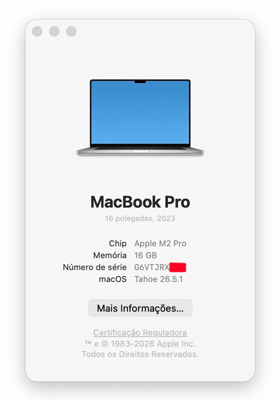 Macbook pro 16 polegadas chip m2 pro 16gb / 1tb LOJA FÍSICA bateria 86% ( 16 / 1 tb ) - Foto 4
