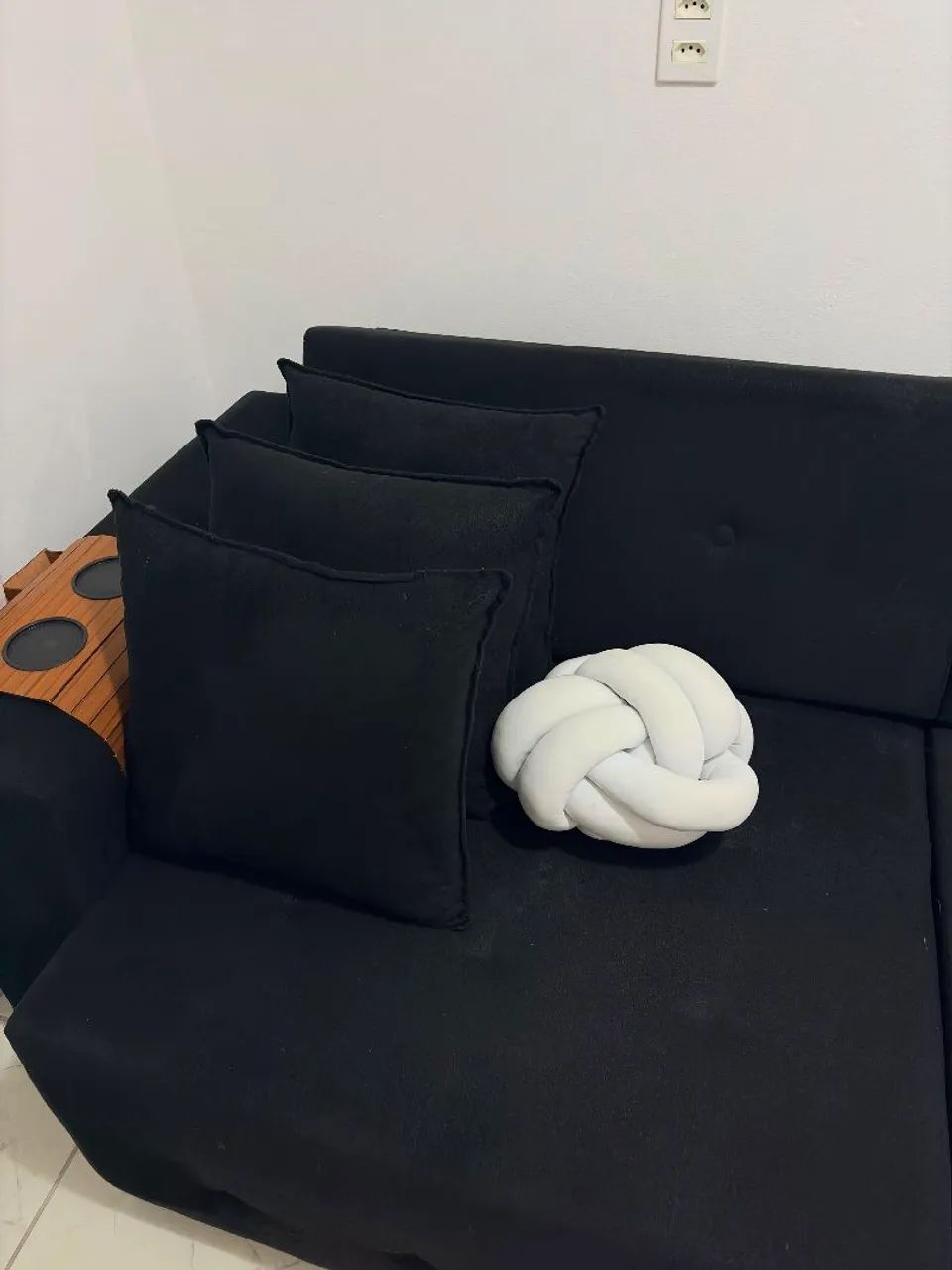 Sofá cama preto Premium. - Foto 2