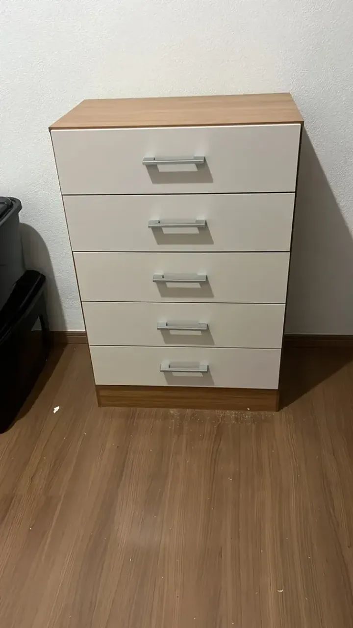 comoda 5 gavetas nova