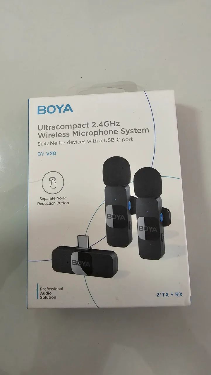 Microfone Lapela duplo BOYA - Foto 3