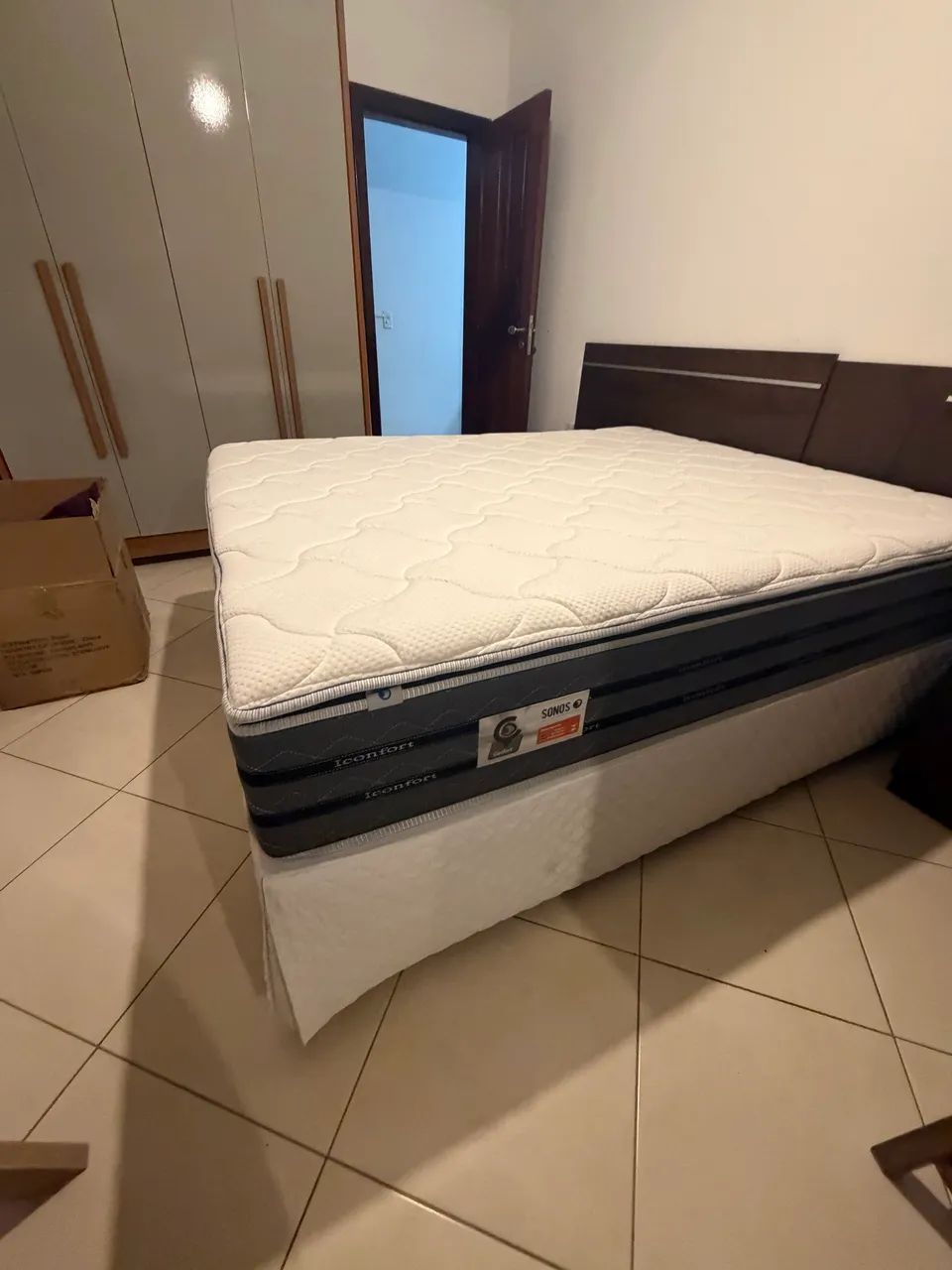 cama box com colchão queen sonos - Foto 2