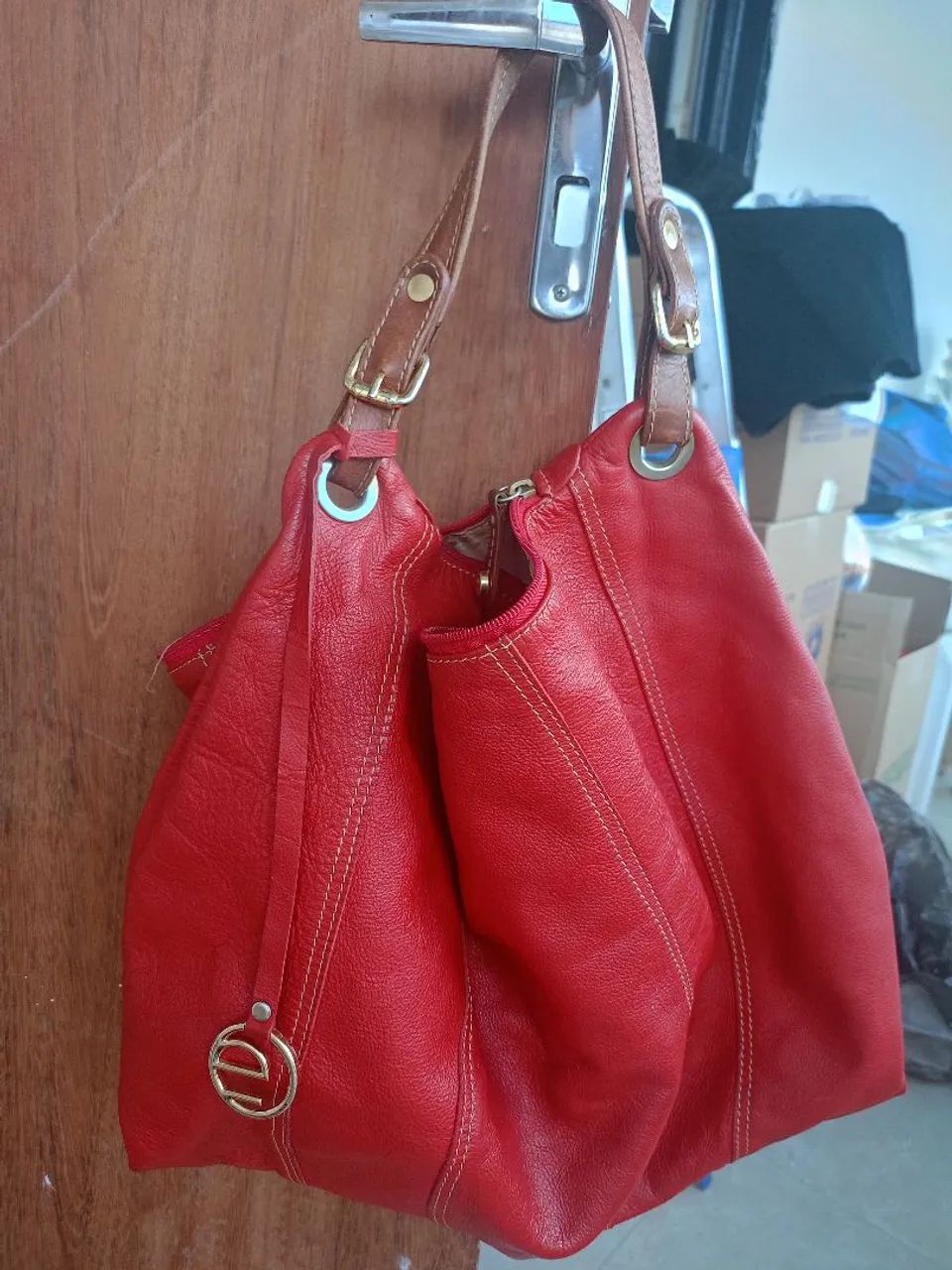 Vendo bolsas de couro legítimo - Foto 4