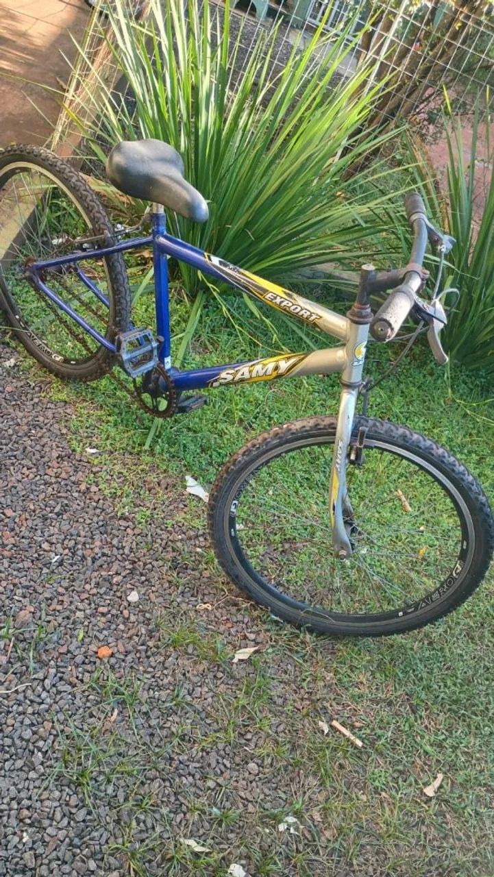 Bicicleta 1 - Samy Export (azul/prata) - Foto 5