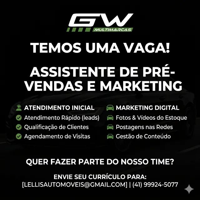 Assistente de Pré-Vendas e Marketing  