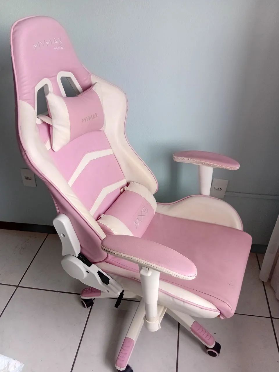 Cadeira gamer rosa - Foto 2