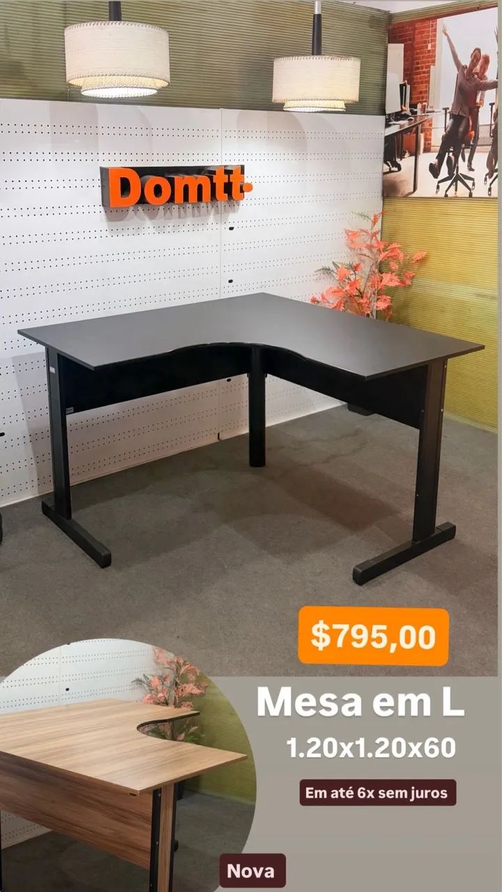 Mesa em L perfil 1.20x1.20 - Foto 3