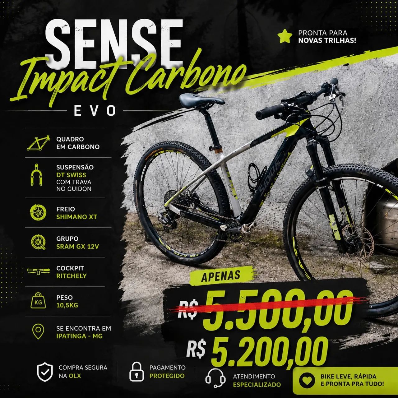 SENSE IMPACT CARBONO EVO 5.200