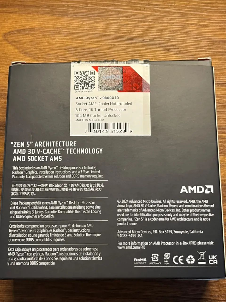 AMD Ryzen 7 9800X3D  - Foto 2