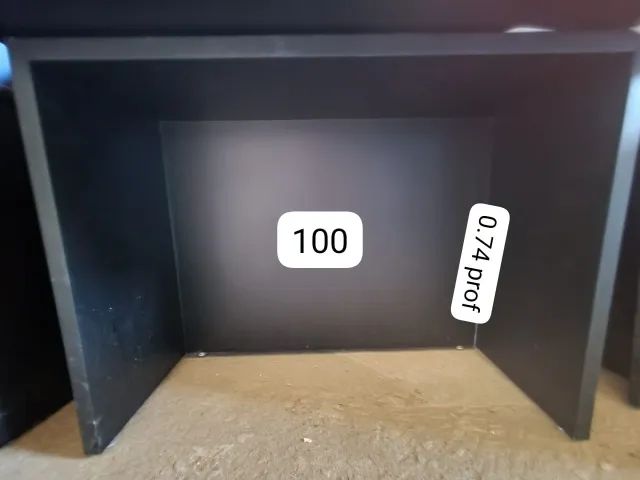 Balcão de Atendimento todo em MDF Preto  - Foto 3