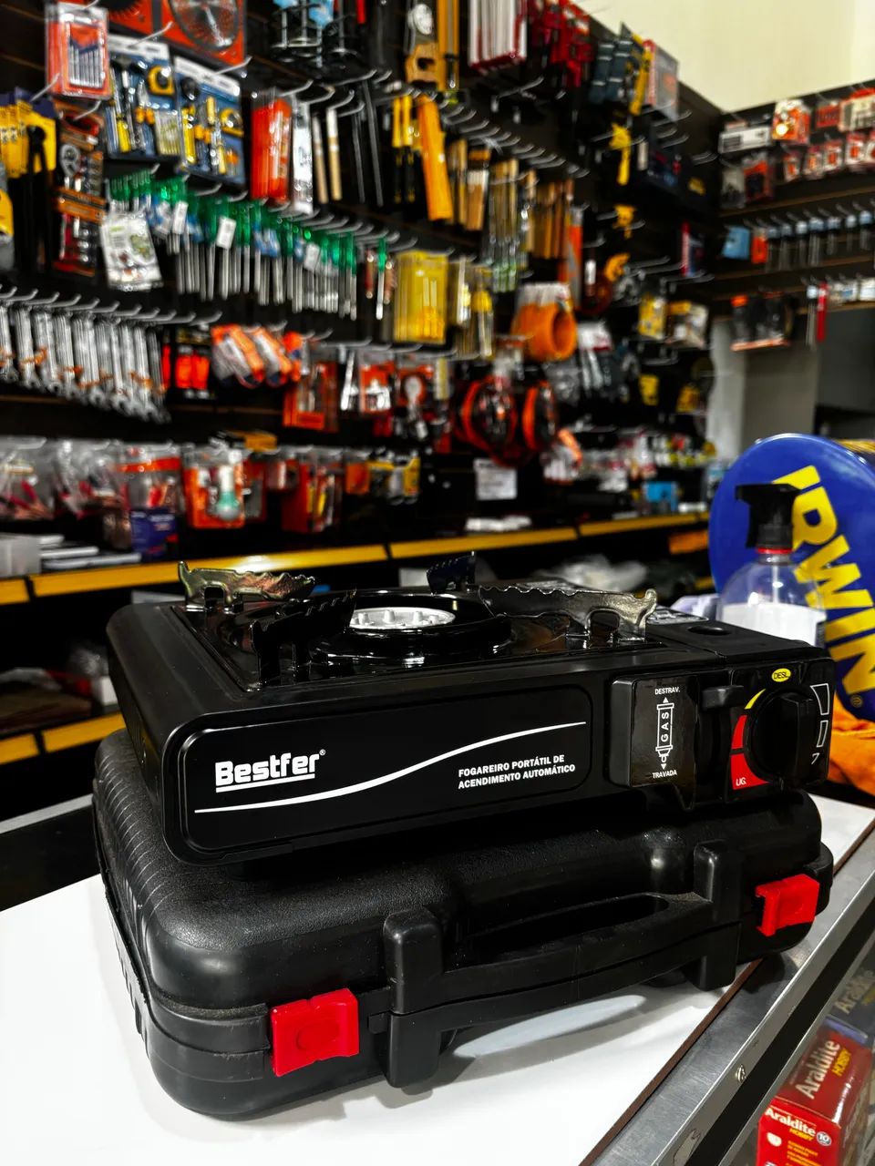 Fogareiro Portátil Bestfer com Acendimento Automático e Maleta de Transporte - Foto 4
