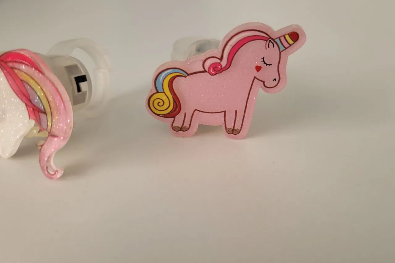 2 anéis de unicórnio com luz de led - Foto 5