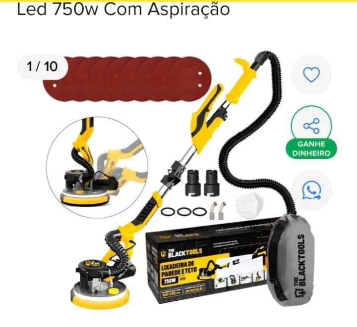 Lixa parede e forro