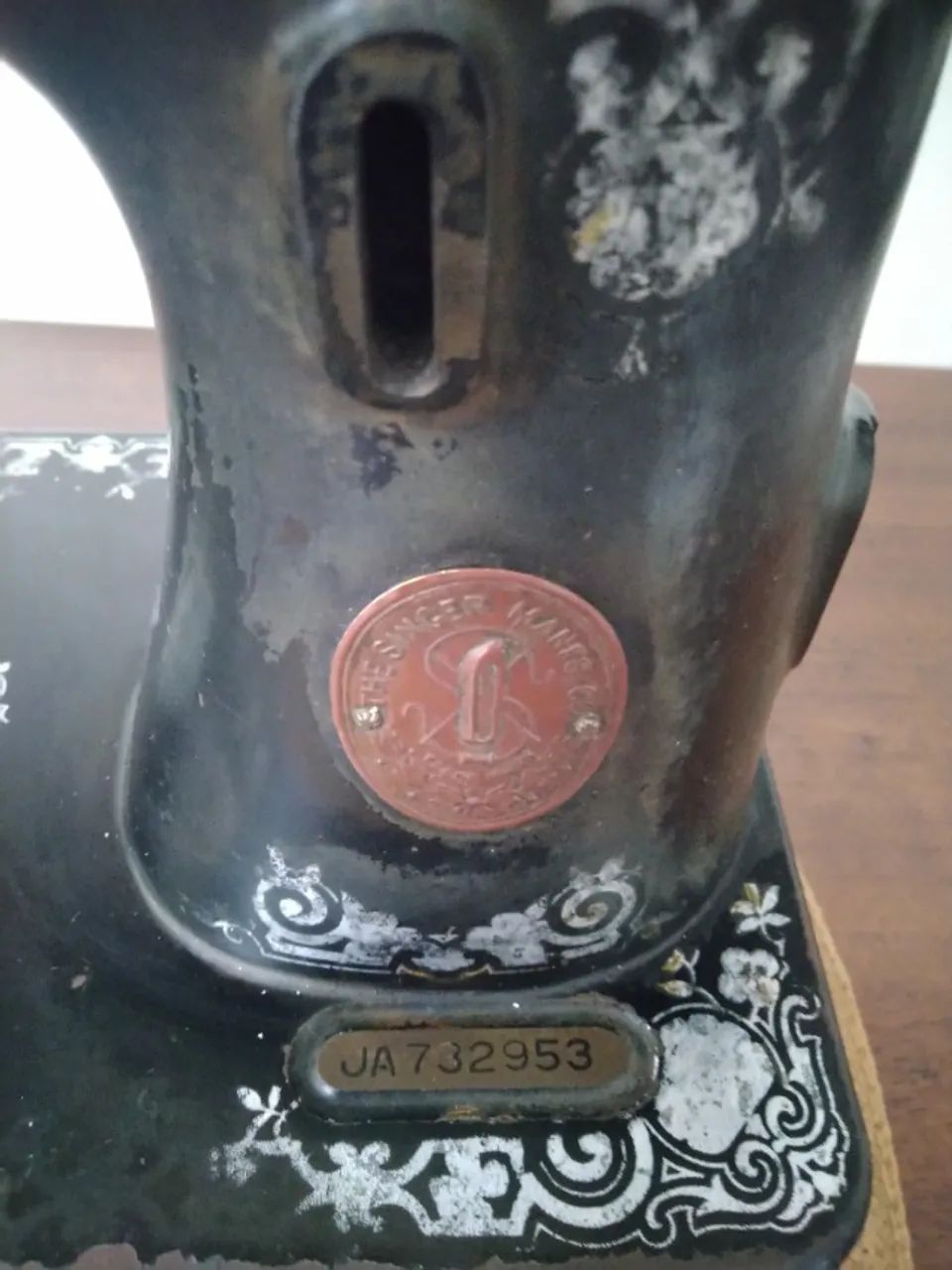 máquina de costura Singer antiga, fabricada entre 1924 e 1936 Canadá - Foto 2