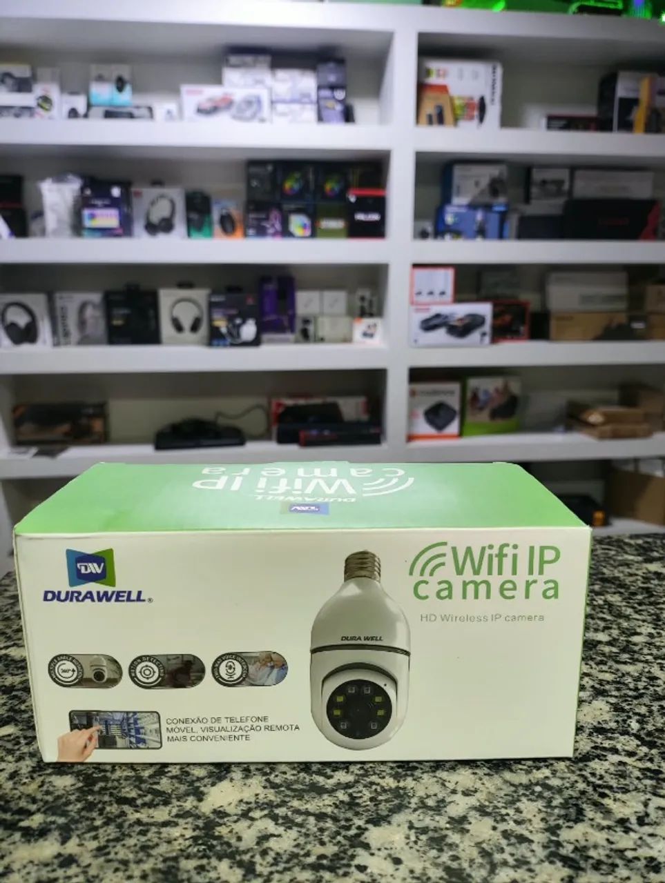 Câmera Wi-Fi IP DuraWell - HD com PTZ