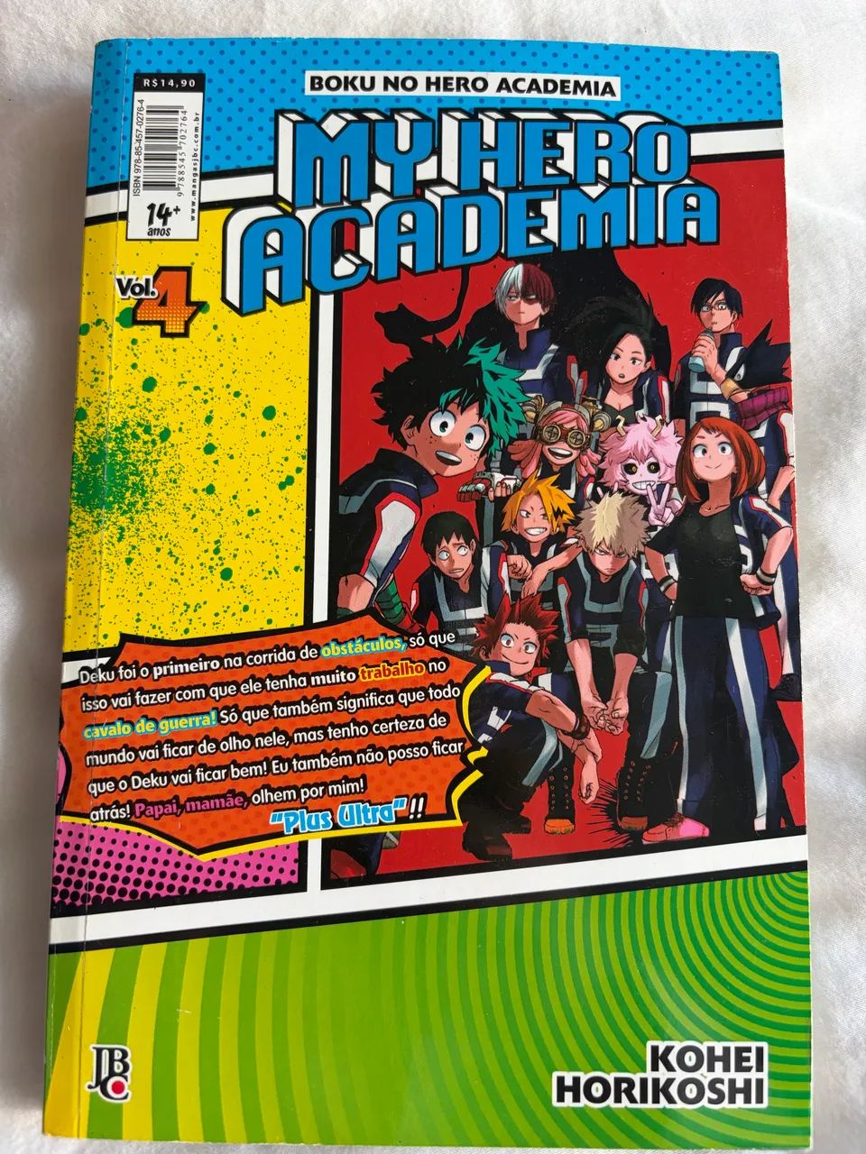 Manga my hero academia vol 4