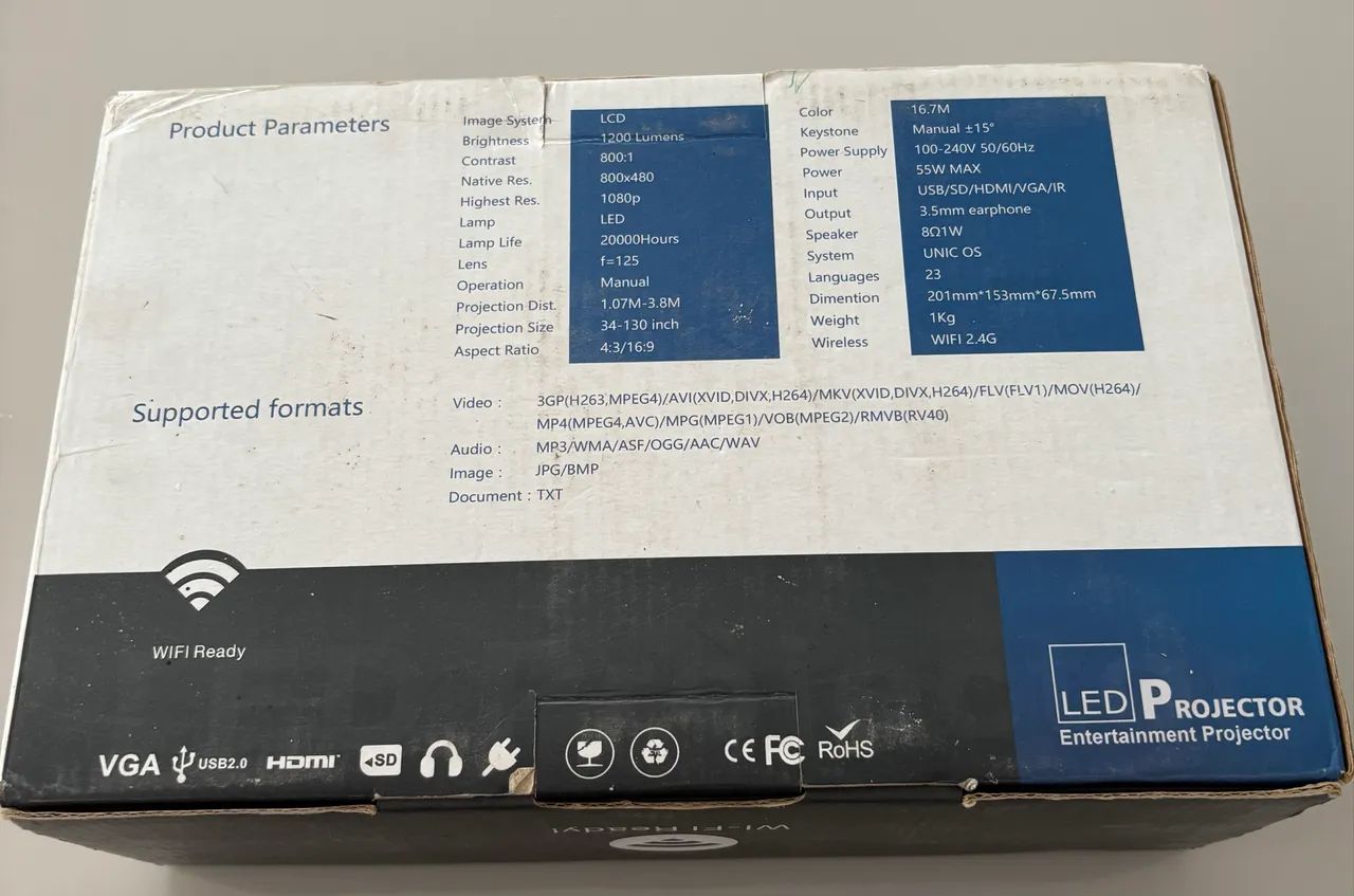 mini projetor led unic - Foto 5