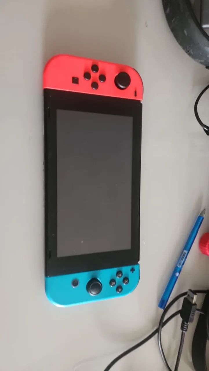 Switch v1 software completo sem caixa acessórios mais case