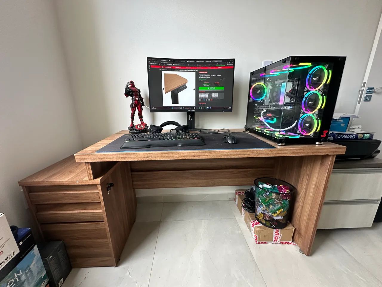 Mesa de escritório 100% MDF - Foto 3