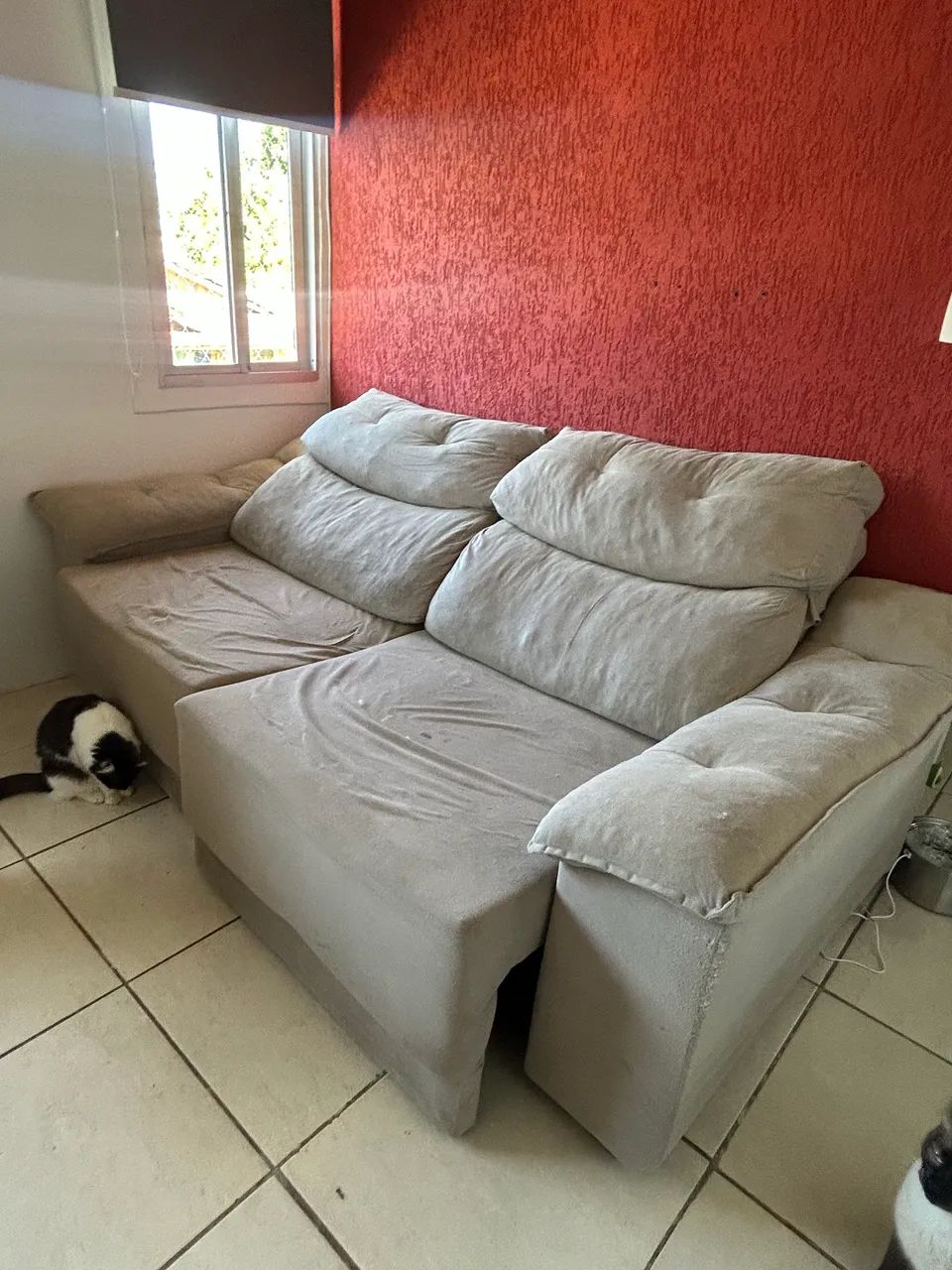 SOFA CAMA USADO - Bom estado, retirada no São Braz  - Foto 2
