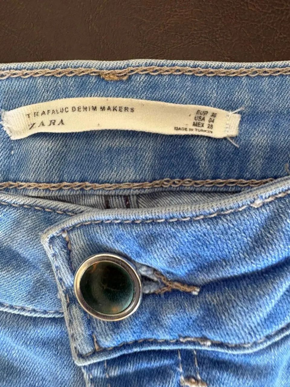 Calça damage jeans ZARA  - Foto 2