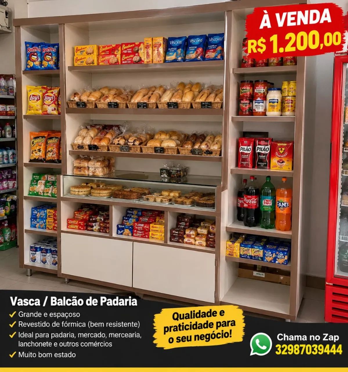 Expositor para padarias e mercados!!