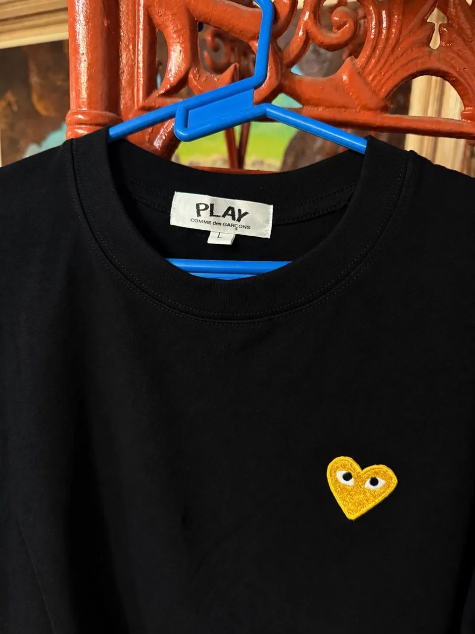 CAMISA COMME DES GARÇONS PLAY, CORAÇÃO DOURADO - Foto 2