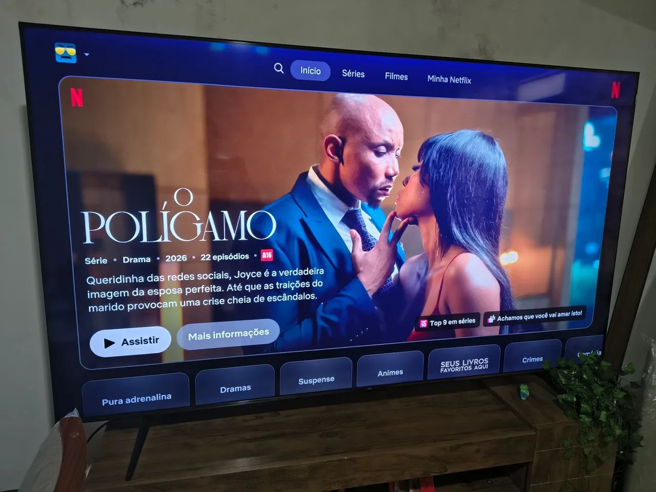 Smart tv 75 polegadas TCL 4K 120HZ na garantia  - Foto 2