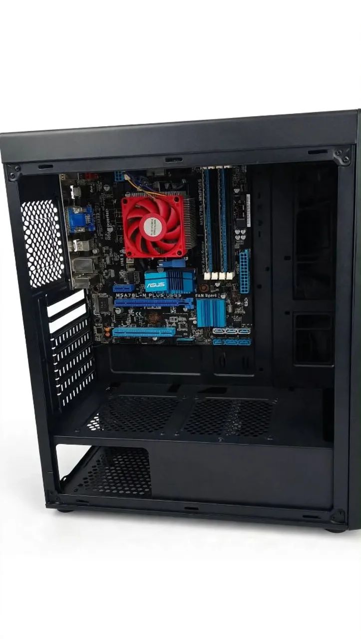 Gabinete pichau Mid tower preto vidro temperado  - Foto 3