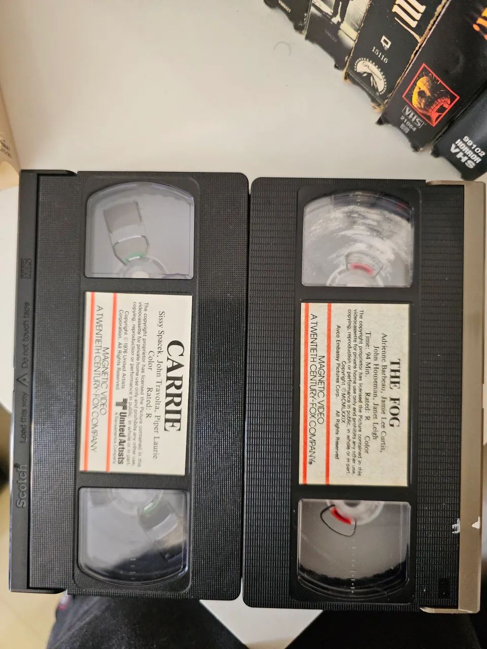Vhs Importado Carrie e The Fog Magnetic Video terror  - Foto 5