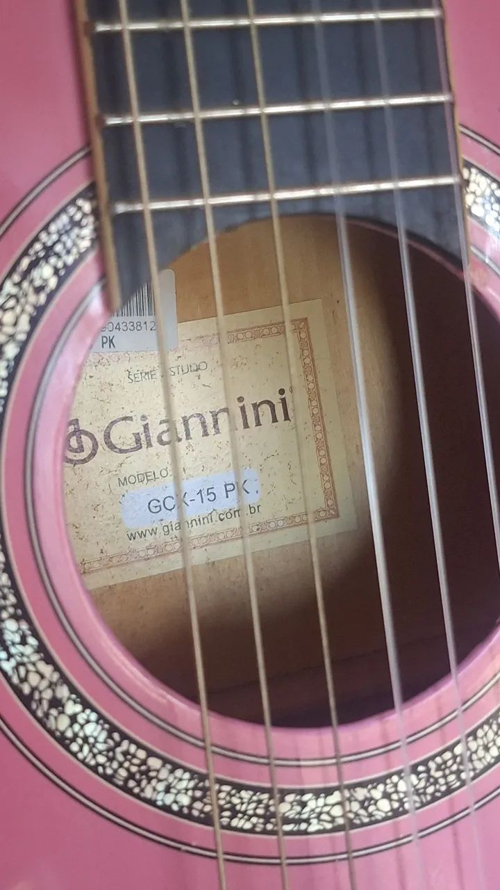 Violão Giannini Rosa + Capa - Foto 2