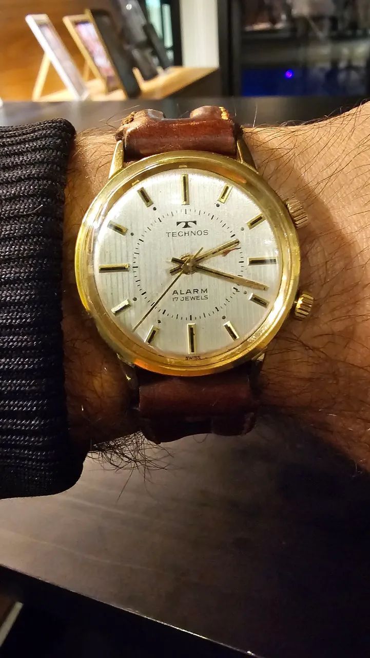 Relógio Suíço Vintage Alarme Technos