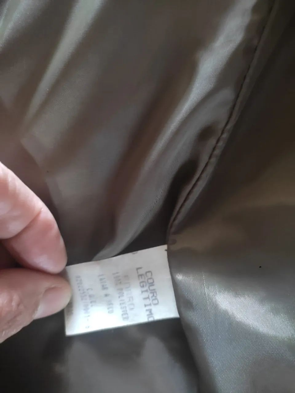Jaqueta marrom de couro legítimo - Foto 5