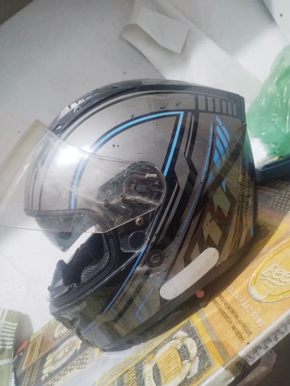 Capacete X11 com óculos  - Foto 2