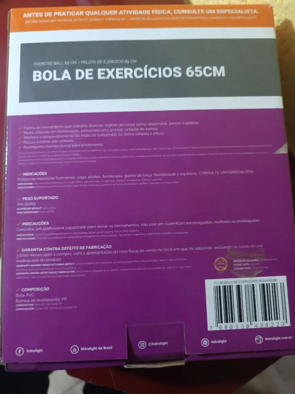 Bola Para Exercícios Fisioterapia  - Foto 2