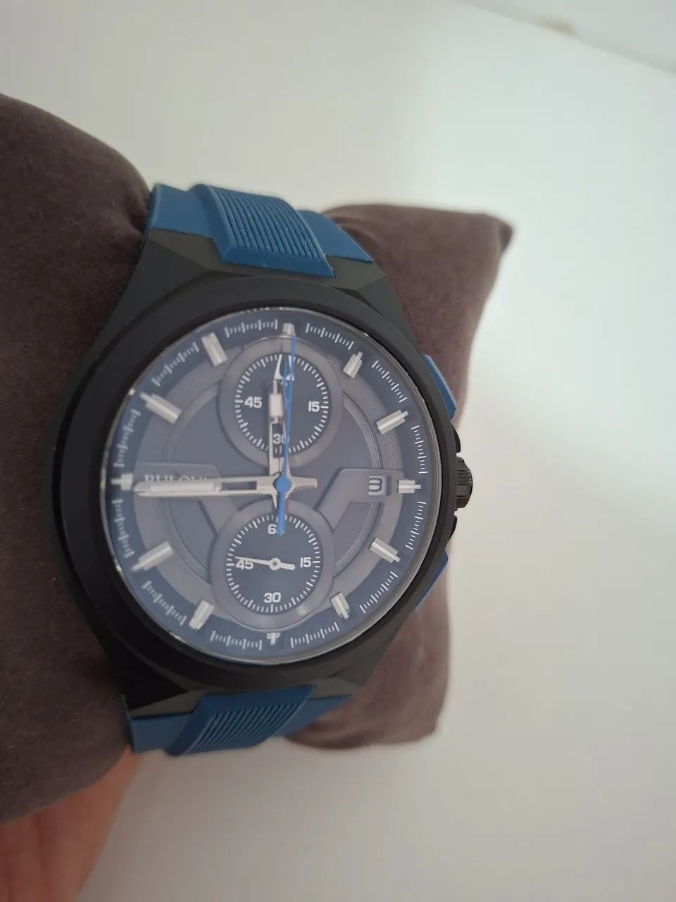 Relógio Bulova Máquina Cronógrafo - 98b380 - Foto 5